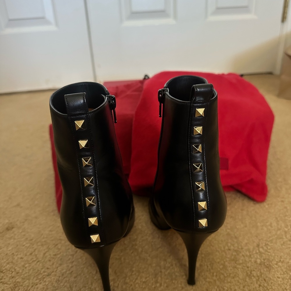 Black Studded Ankle Boots